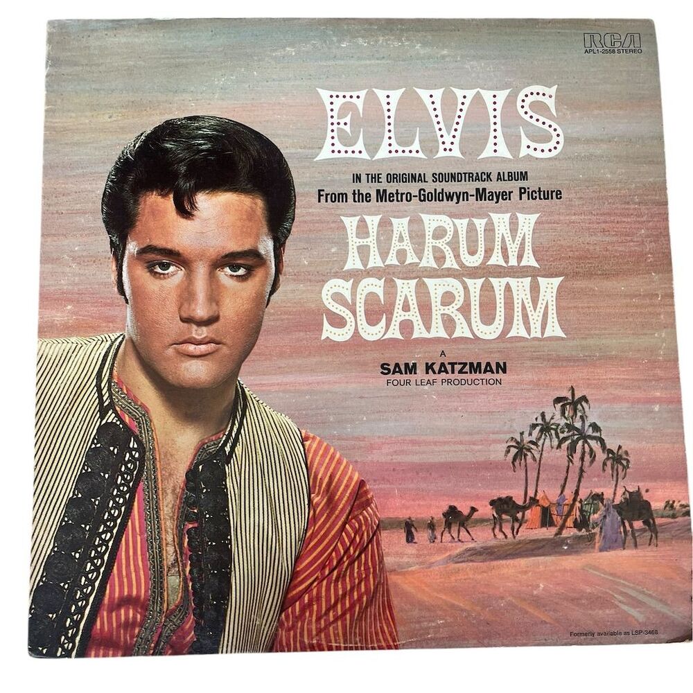Elvis Presley Harum Scarum Soundtrack‎ LP Vinyl Record 1965 RCA Victor